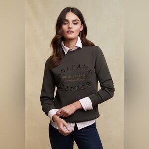 Holland Cooper Crystal Crew Neck Sweat
Dark Olive Size Large nwt